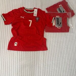 Puma Ronaldo Portugal, red Soccer Jersey